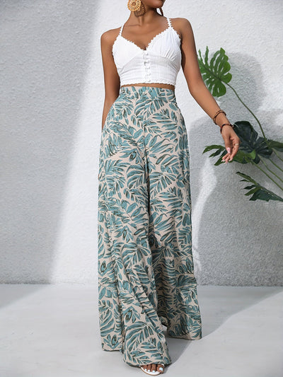 Ester™ - Chic Bohemian Bukser med Bred Ben
