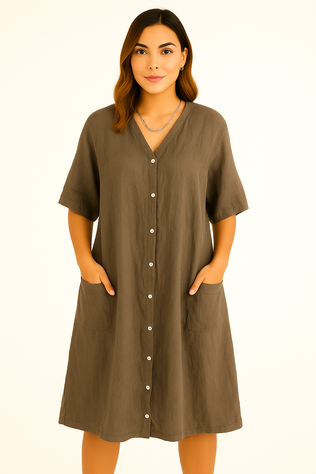 Meiva | Lang skjortekjole