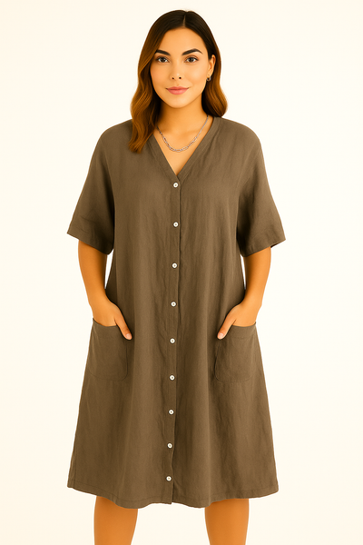 Meiva | Lang skjortekjole