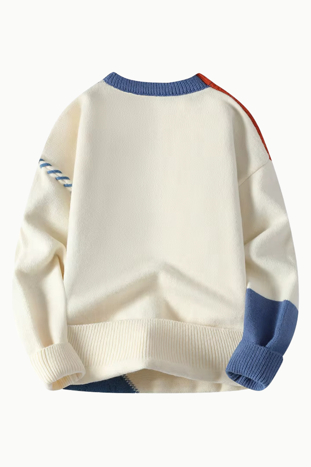 Mikkel™ | Patchwork strikket genser