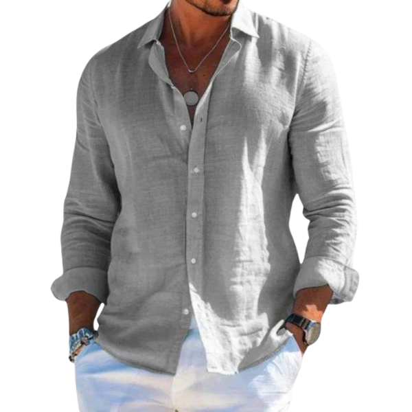 Florian | Avslappet bomullsskjorte for menn