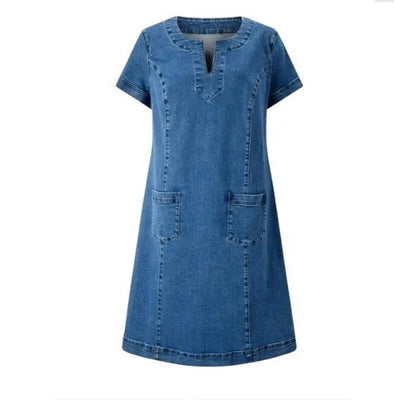Blød Denimkjole