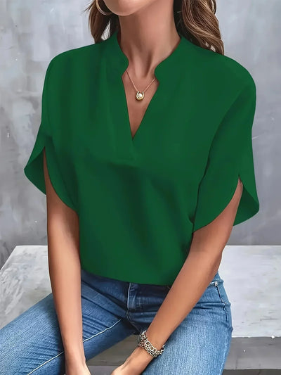 Nathalia | Elegant V-Hals Bluse