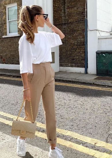 Ingrid | Stilige bukser med høy midje