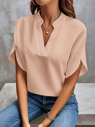 Nathalia | Elegant V-Hals Bluse