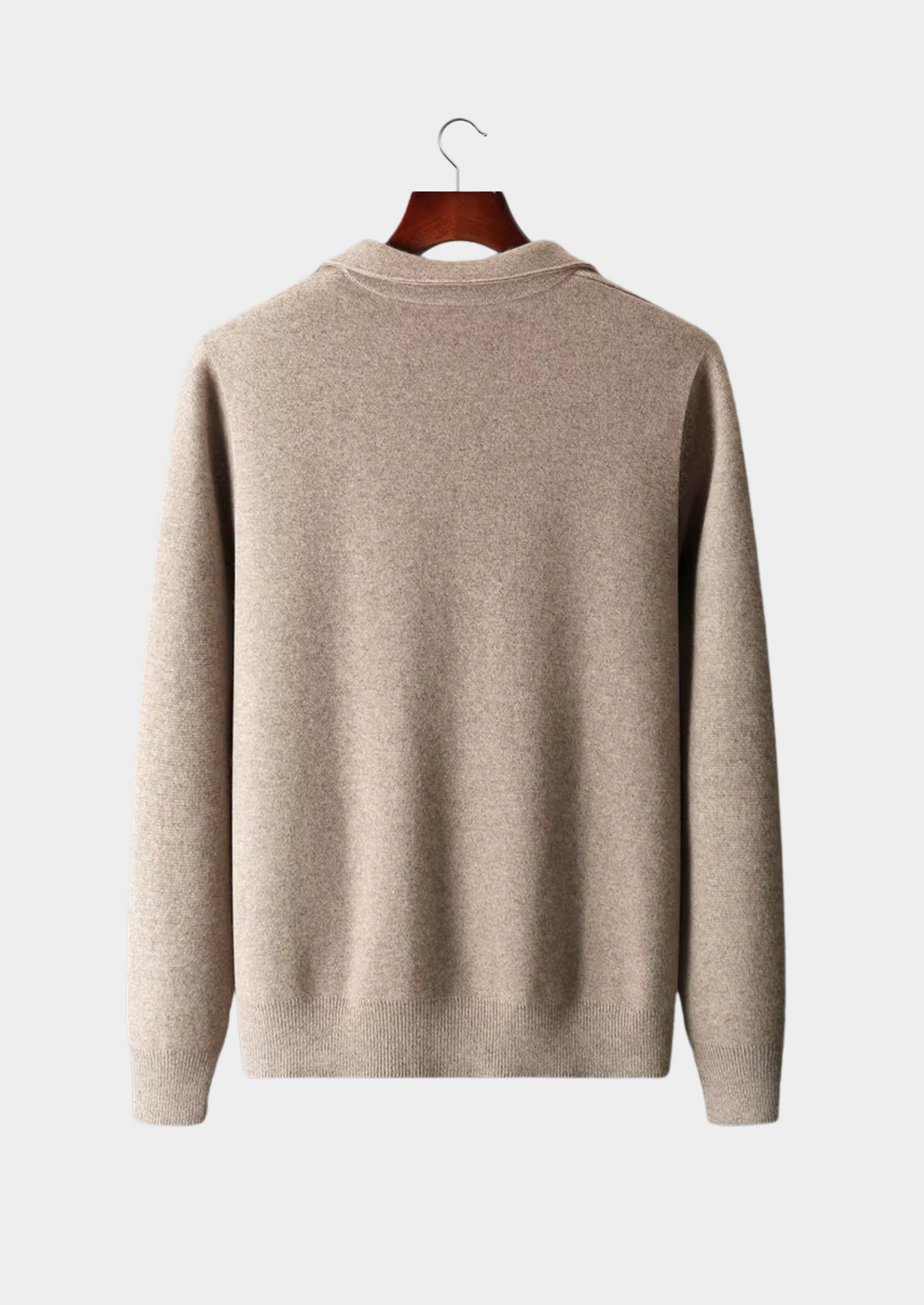 Oskar™ | Ekstrafin merinoull zip polo cardigan